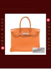 HERMES BIRKIN 30 (Pre-owned) - Orange, Togo leather, Phw